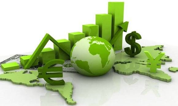 Gráfico de crescimento e economia financeira